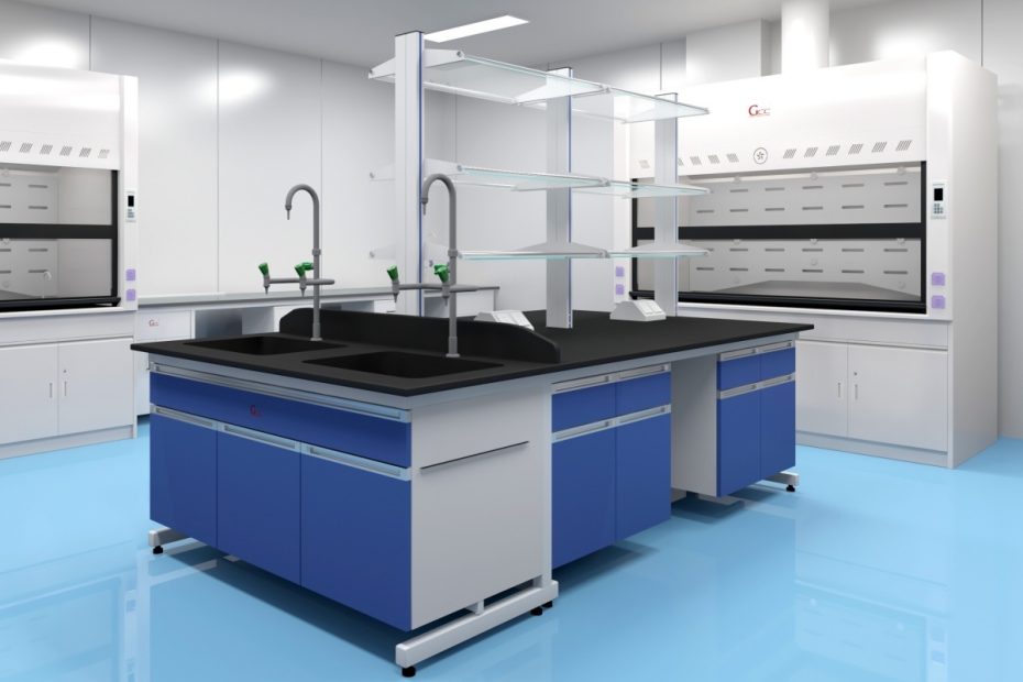Illustration of an independent pathology lab solution, including design, equipment, and digital systems