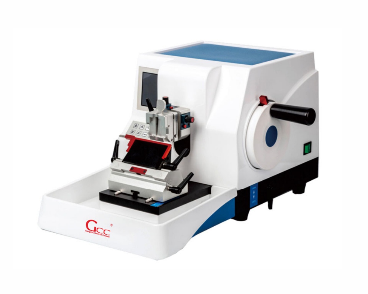 These thin sections are mounted on glass slides, stained, and examined under a microscope for diagnostic purposes. The microtome is an indispensable tool in anatomical pathology, enabling the detailed morphological analysis of tissues essential for disease diagnosis and research.