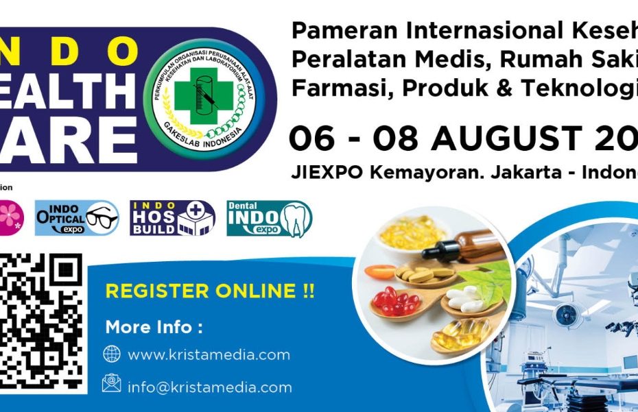 Indo Healthcare Gakeslab Expo 2025 exhibition hall overview