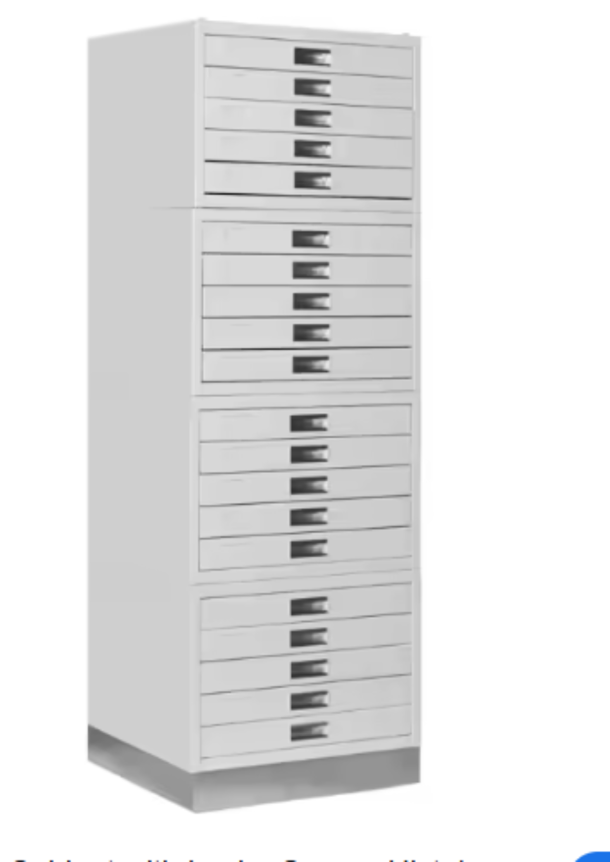 Modern stainless steel paraffin block storage cabinet with HEPA filtration system for pathology laboratories.