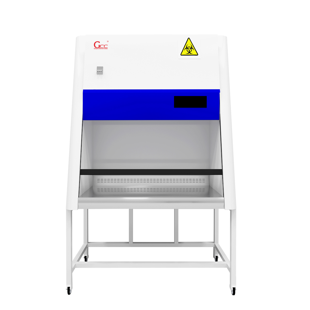 Biological Safety Cabinet (BSC) in a pathology laboratory featuring HEPA filtration, stainless steel work surface, and laminar airflow system for safe biosample handling.