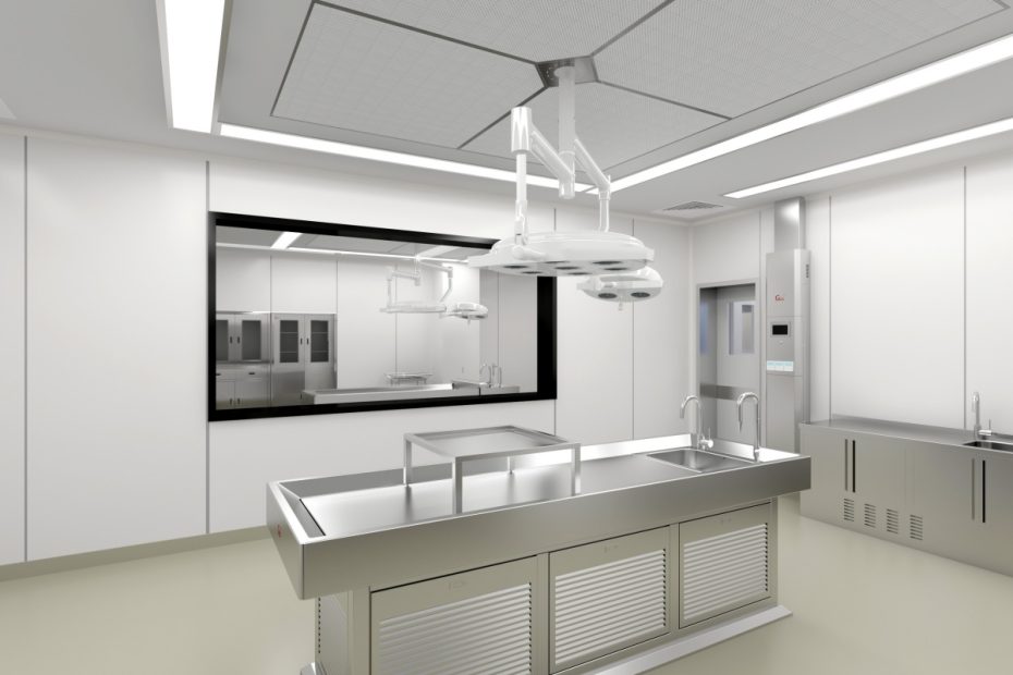 Anatomical Dissection Table in Hospital Pathology Lab