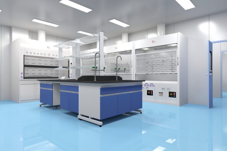 Modern pathology laboratory with digital microscope and computer workstation for tissue analysis and diagnosis