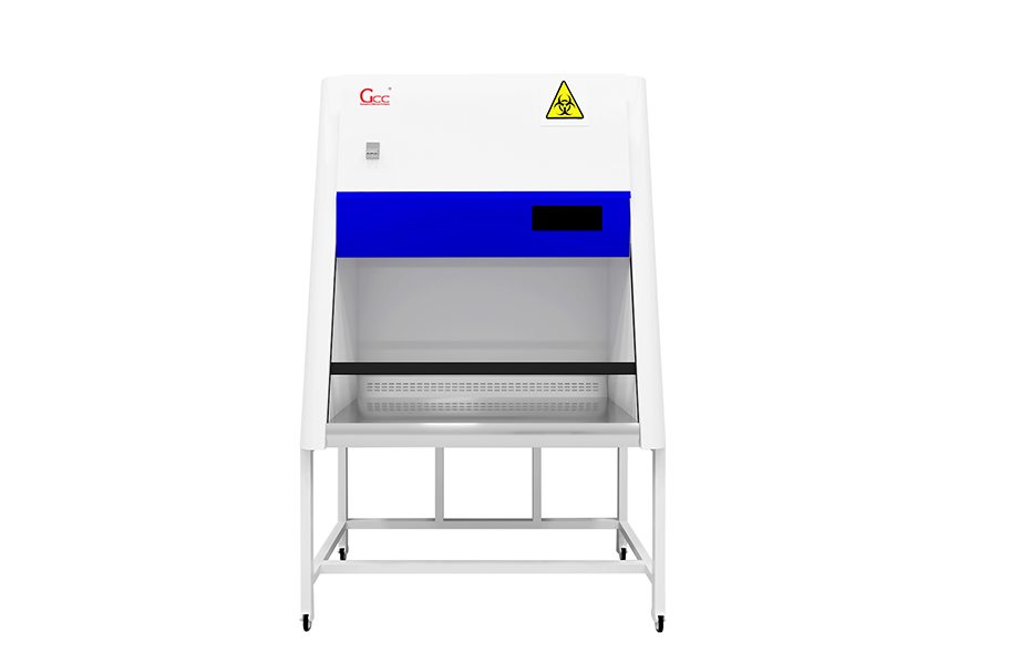 Biological Safety Cabinet (BSC) in a pathology laboratory featuring HEPA filtration, stainless steel work surface, and laminar airflow system for safe biosample handling.