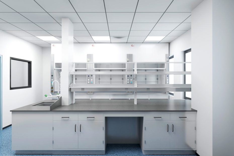 Pathologist analyzing a digital slide on a high-resolution microscope with a multi-monitor setup in a modern, clean laboratory.