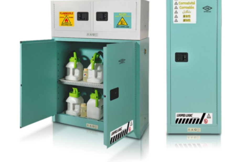 Front view of chemical explosion-proof cabinet for pathology lab