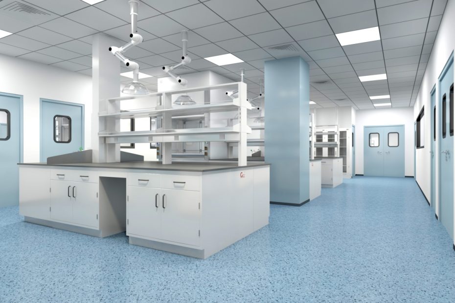 Histology laboratory in a hospital pathology department