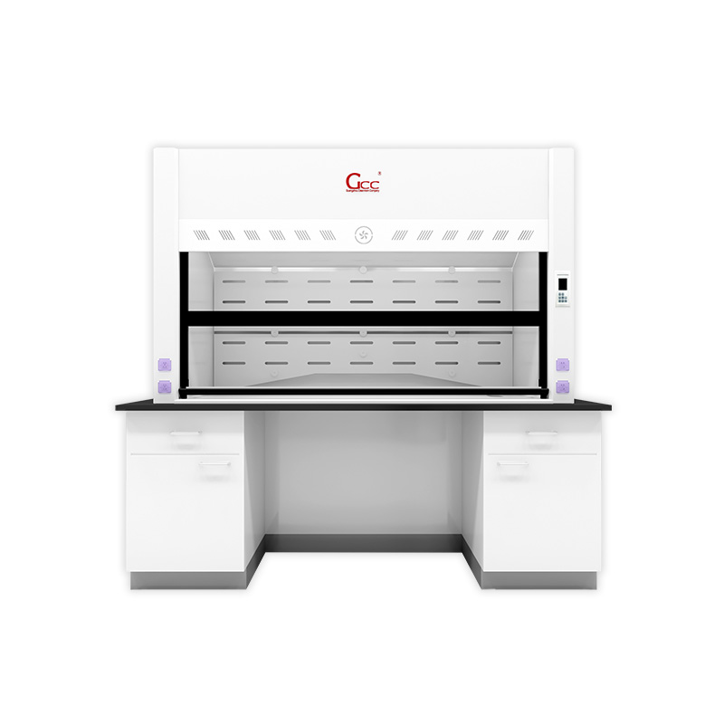 Negative-pressure fume cabinet extracting hazardous fumes and protecting laboratory personnel