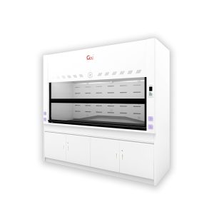 Staining and coverslipping exhaust hood providing safe fume extraction for pathology workflow