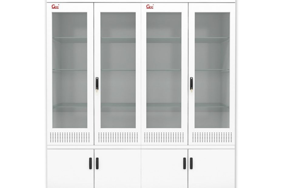 Dual-channel ventilated specimen cabinet for pathology laboratories with separated airflow and filtration systems