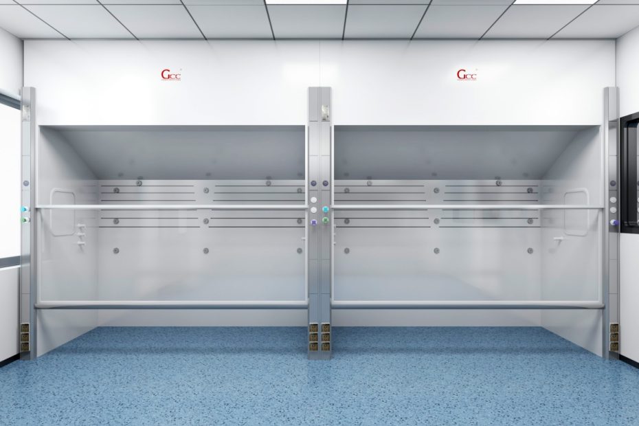Pathology lab fume hood ensuring safe air exhaust